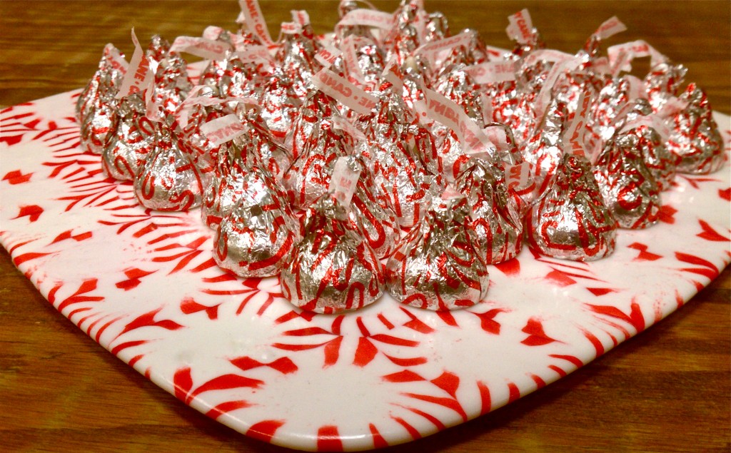 diy peppermint serving tray