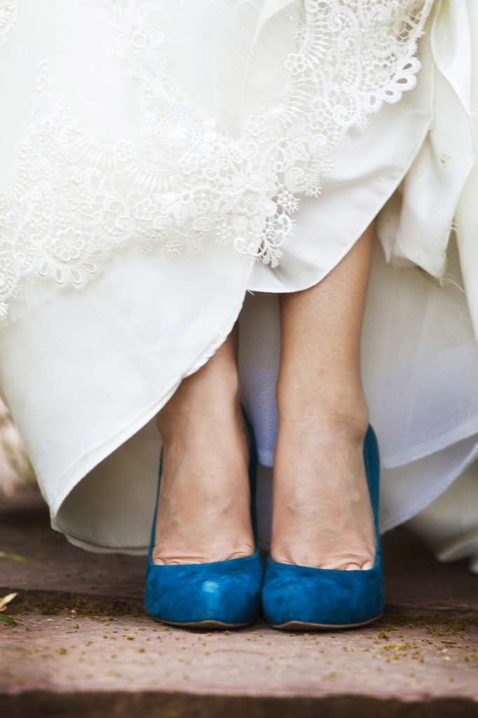 teal blue wedding shoes