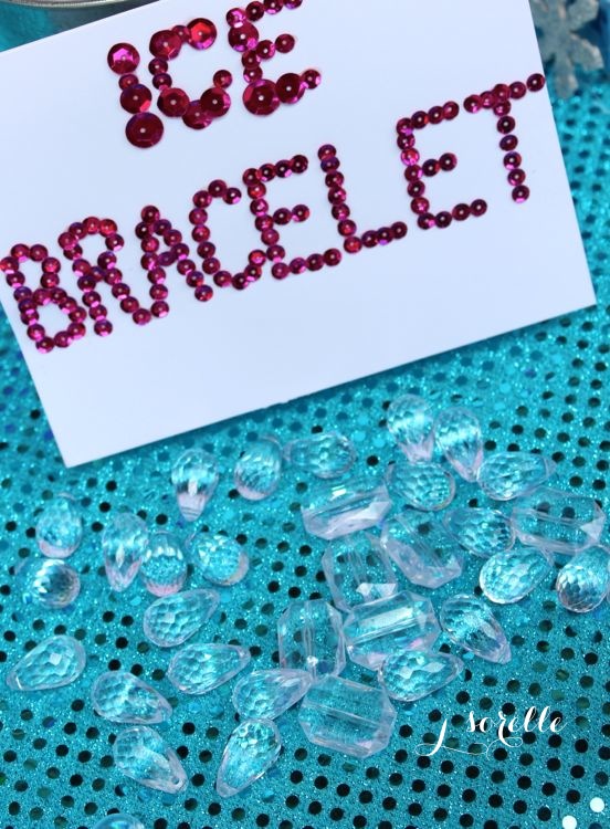 ice bracelets for frozen party_jsorelle