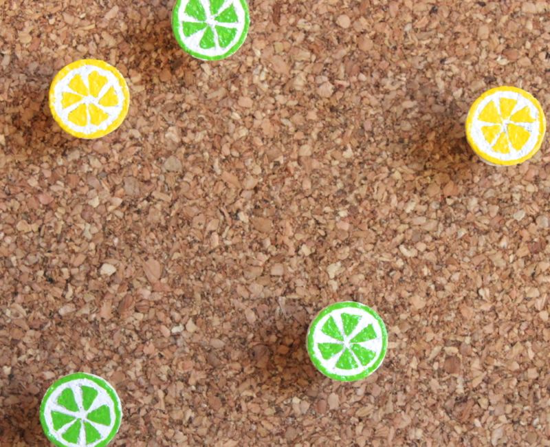 lemon-lime-push-pin-summer-diy-cork-paint