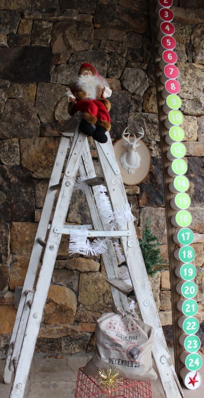diy-advent-calendar-red-green-christmas-girl-ladder-holiday