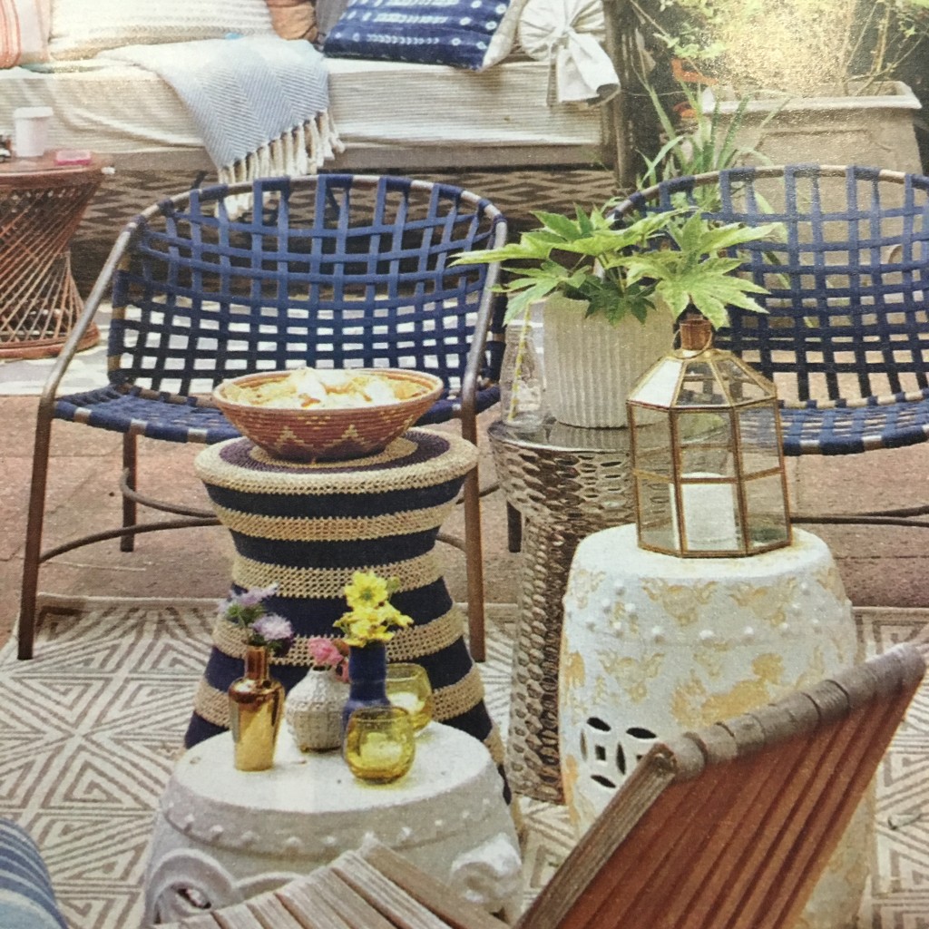 blue-striped-planter-nautical-hourglass-patio-side-table