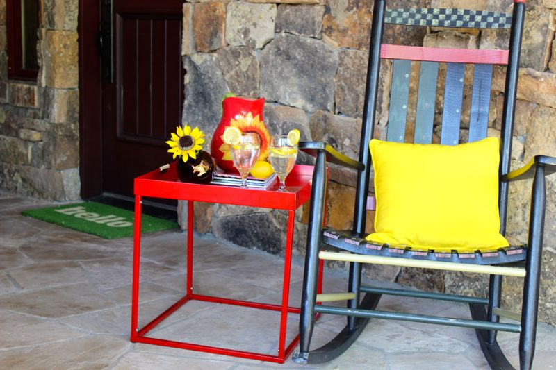 sunflower-red-table-front-porch-yellow-pillow-wayfair