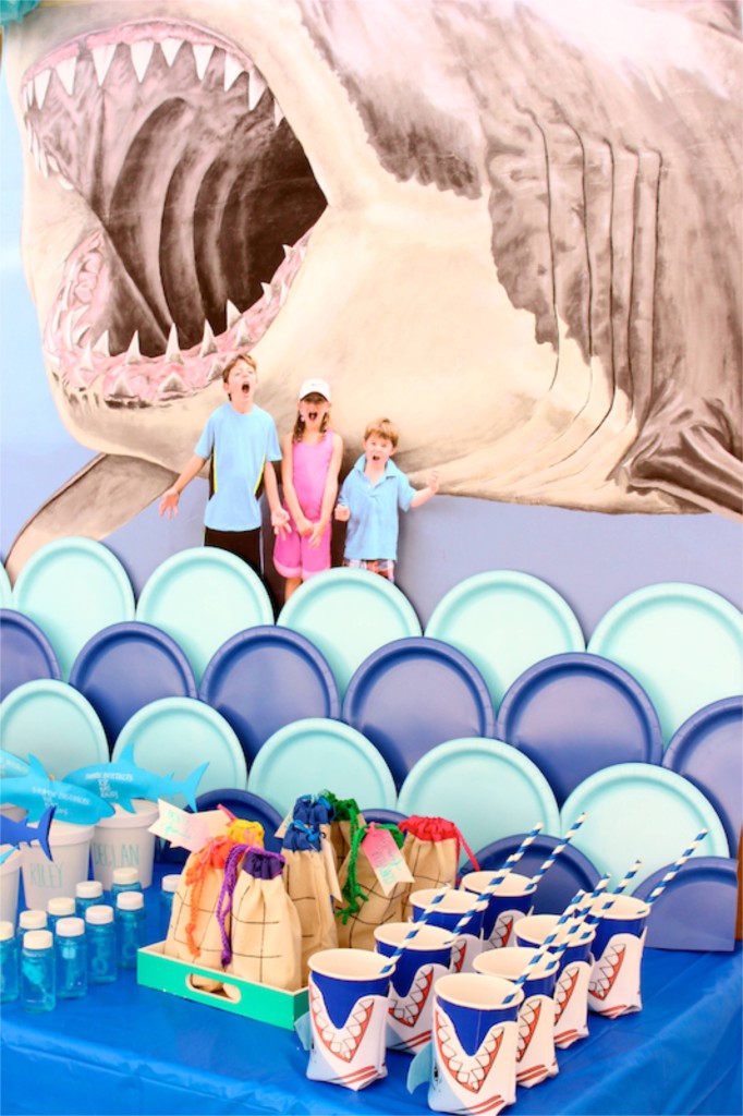 shark-party-wall-mural-kids-swim-