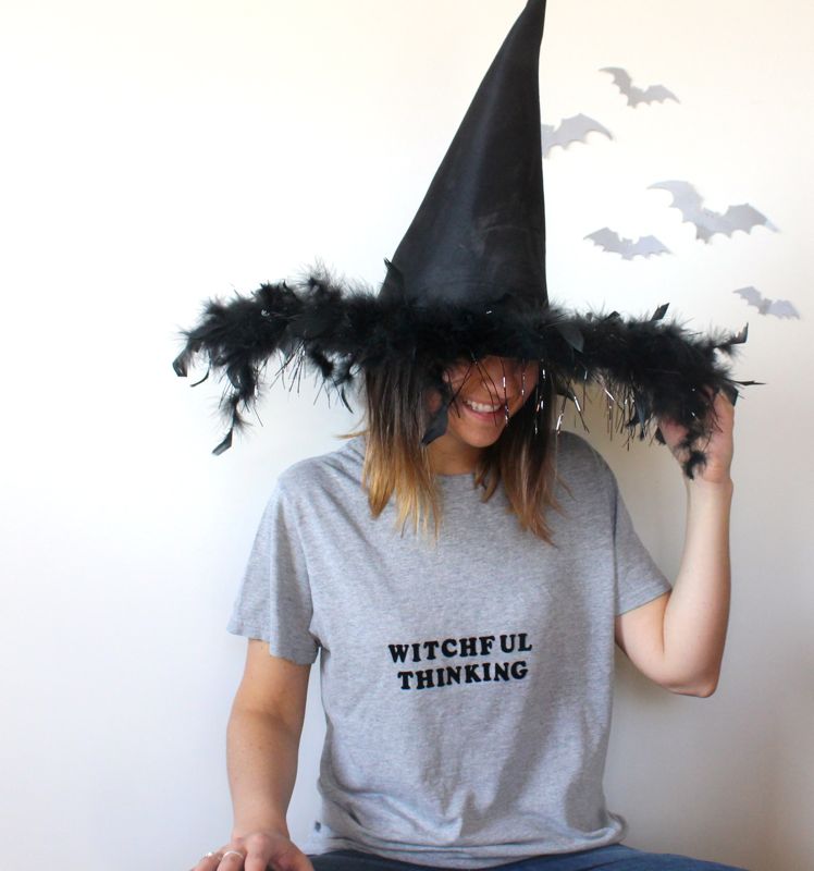 witchful-thinking-tee-diy-grey-shirt-witch-hat
