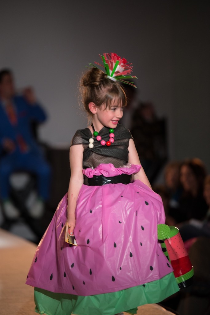 watermelon-girl-pink-green-summer-runway-show