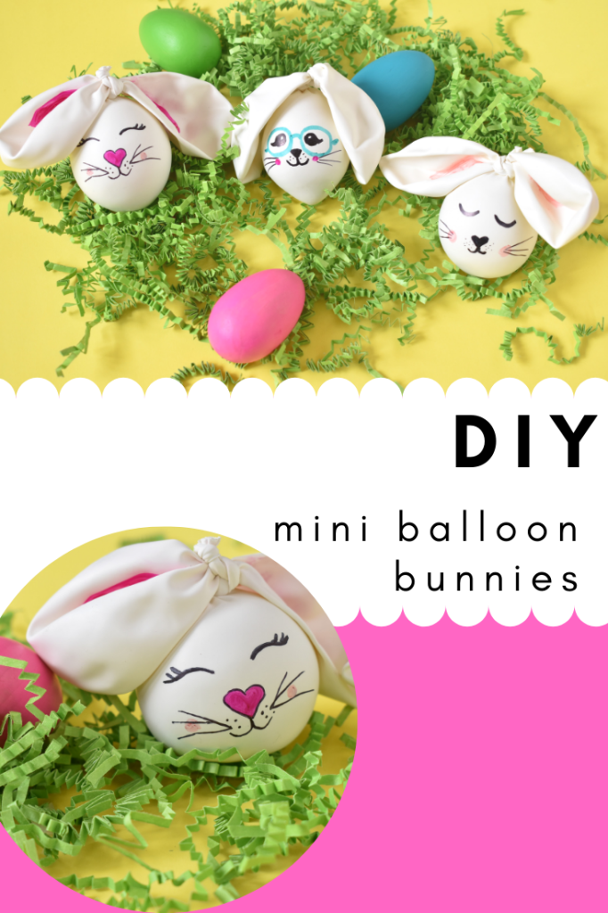 diy mini balloon bunnies-spring craft for moms and kids