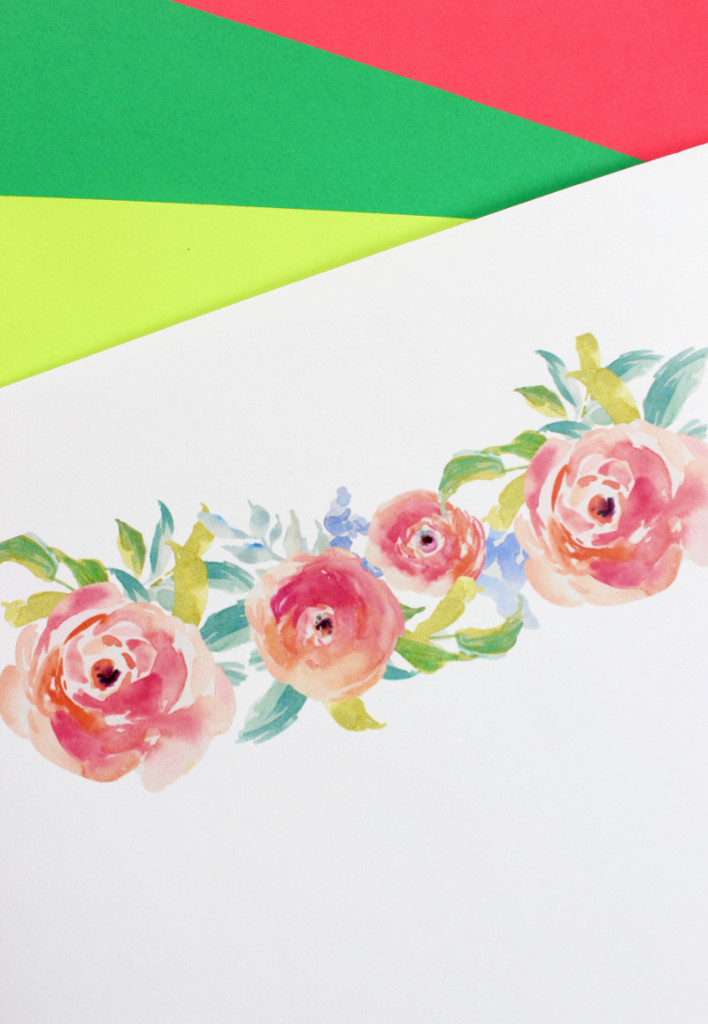 watercolor-flowers-paper