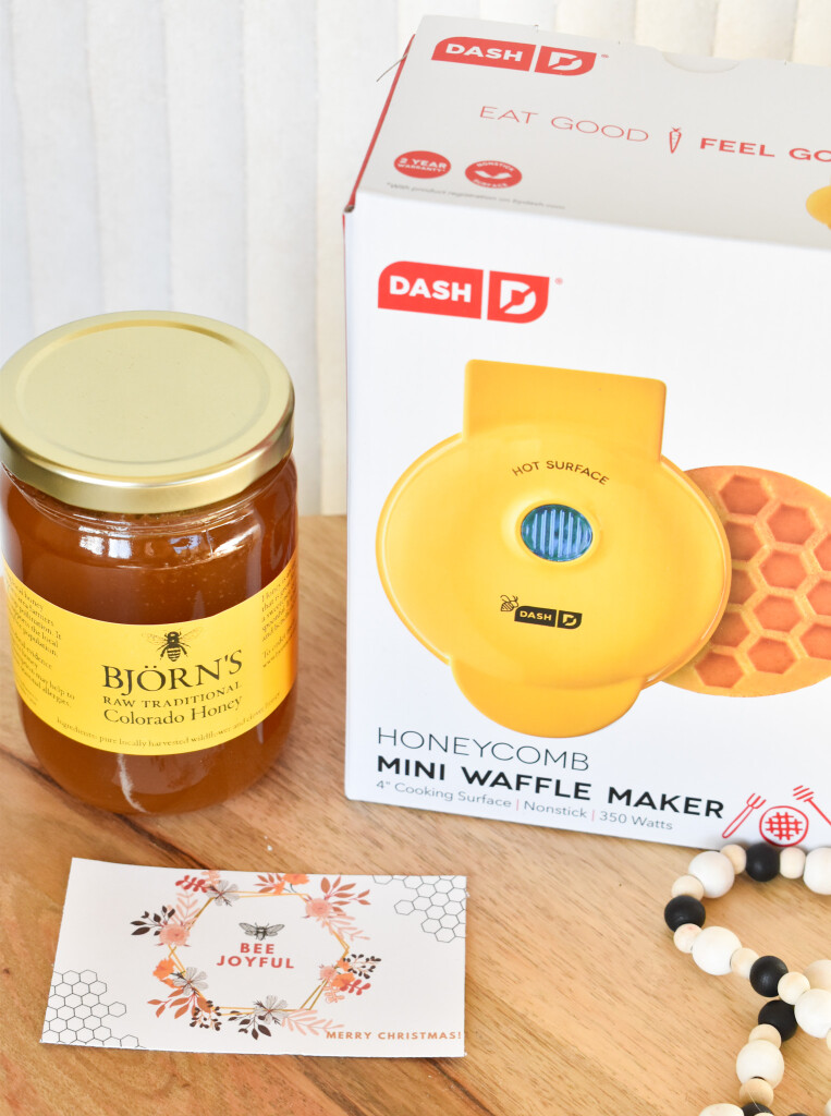 bee joyful free printable and gift idea - honey and honeycomb waffle maker